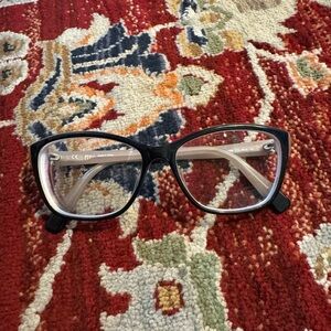 Furla Eyeglasses Prescription Black And Beige Frames